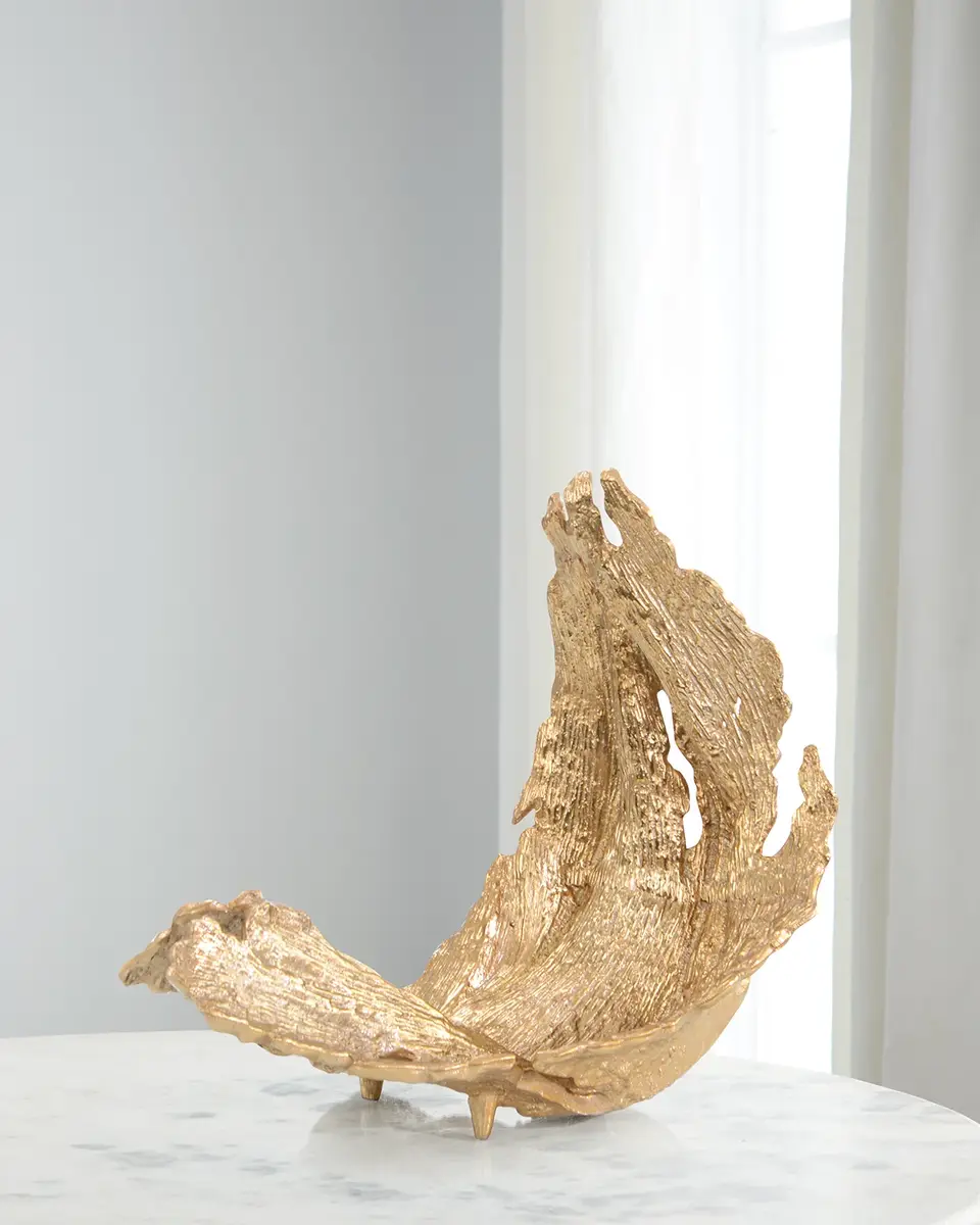 John-Richard Collection Small Time-Worn Leaf Sculpture | Image 1 John-Richard Collection Small Time-Worn Leaf Sculpture | Image 1