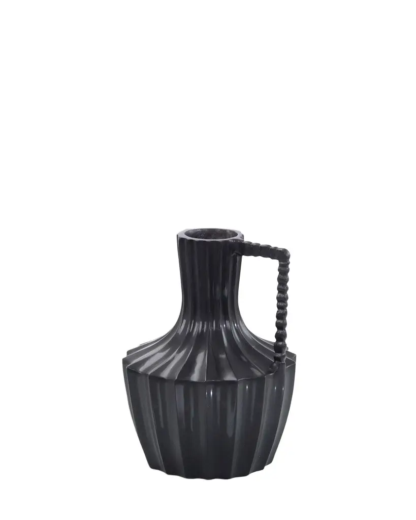 John-Richard Collection Black Mykonos Vase