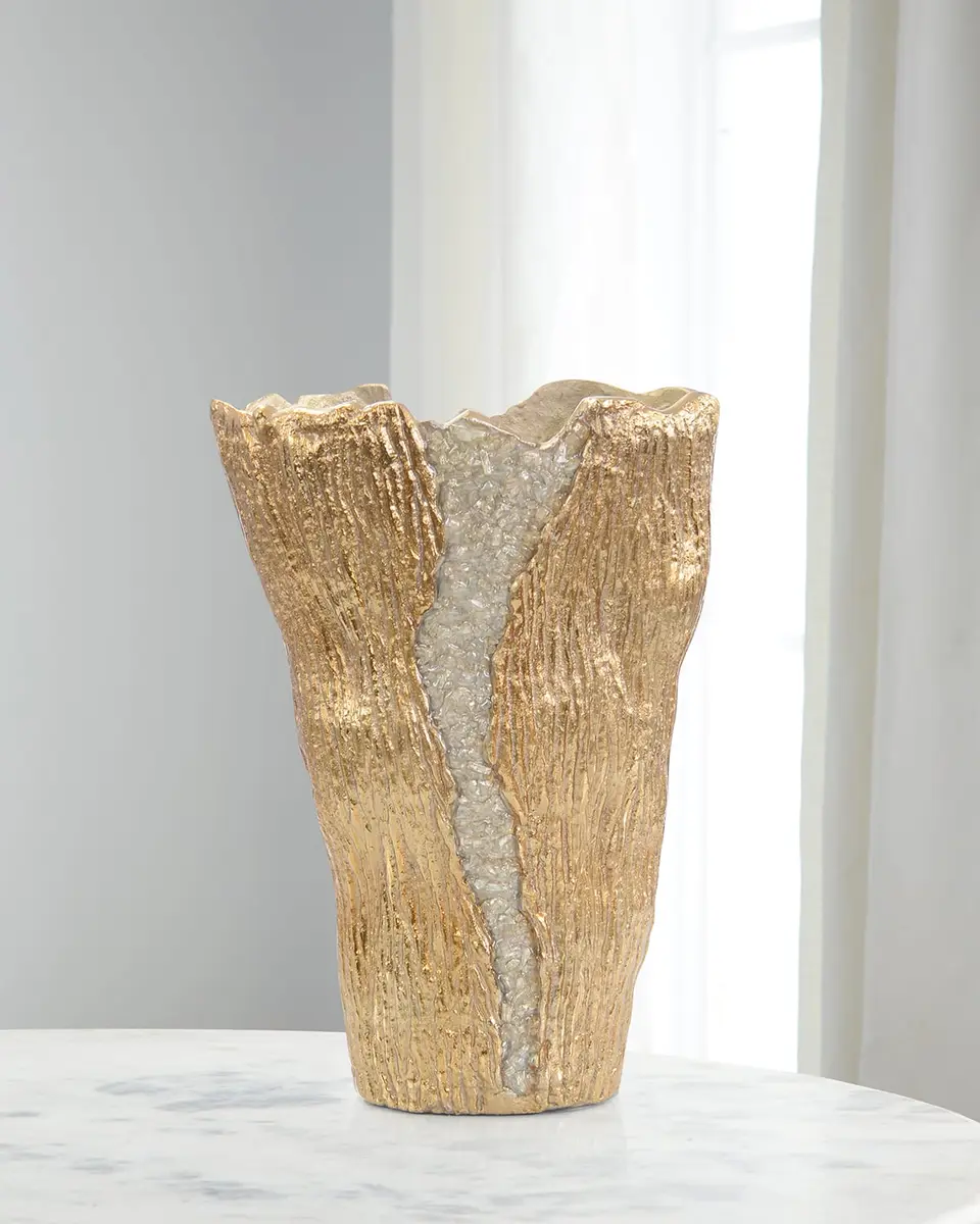 John-Richard Collection Small Cascade Vase, Gray | Image 1 John-Richard Collection Small Cascade Vase, Gray | Image 1