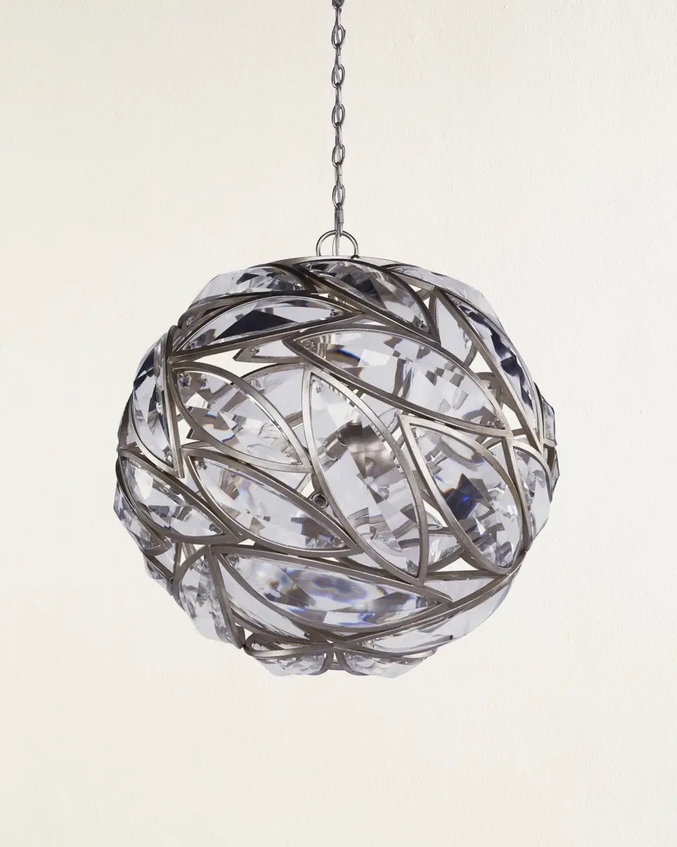 John-Richard Collection Petaline 26" 6-Light Sphere Chandelier | Thumbnail 2 John-Richard Collection Petaline 26" 6-Light Sphere Chandelier | Thumbnail 2