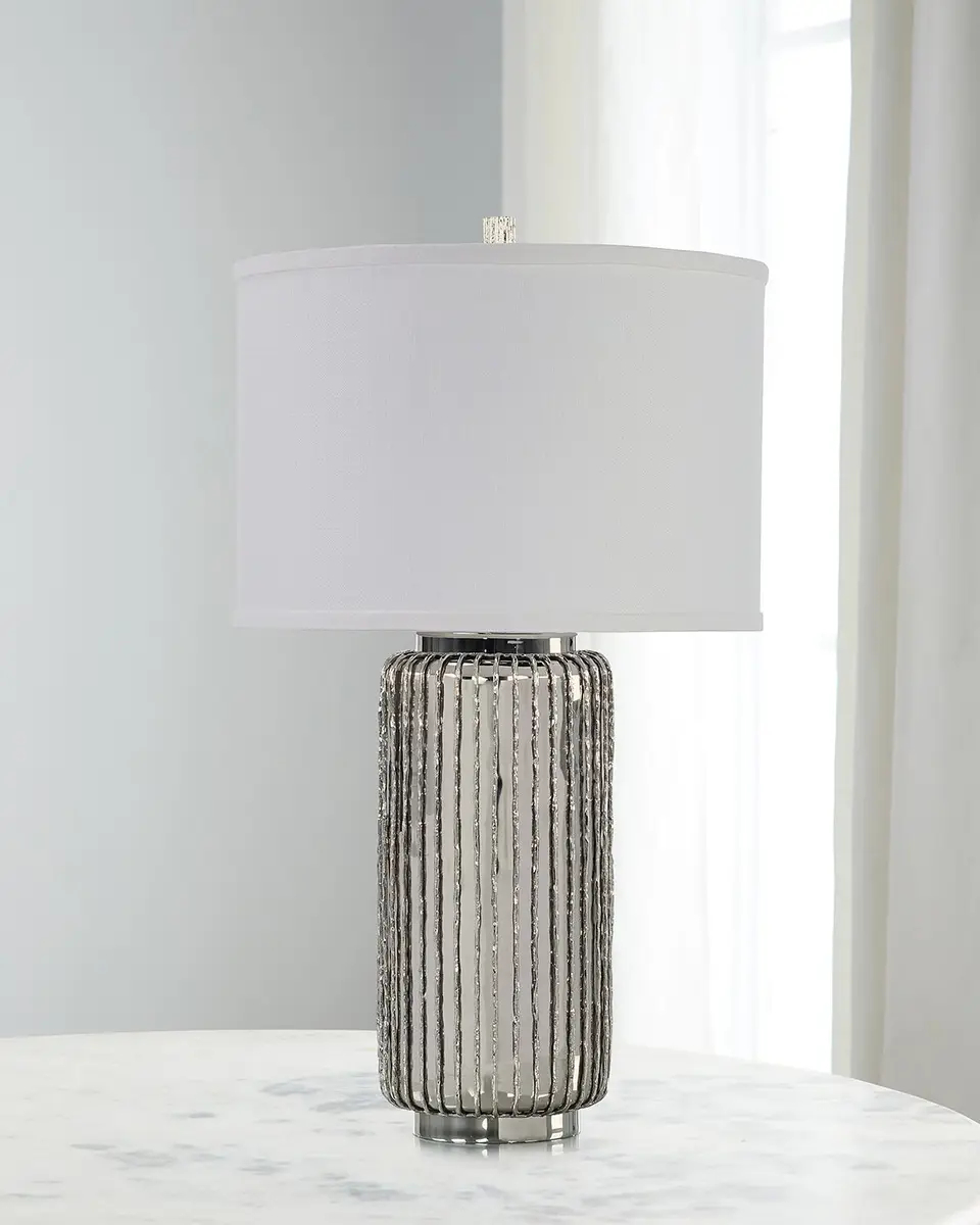 John-Richard Collection Crista Nickel Table Lamp | Thumbnail 2 John-Richard Collection Crista Nickel Table Lamp | Thumbnail 2