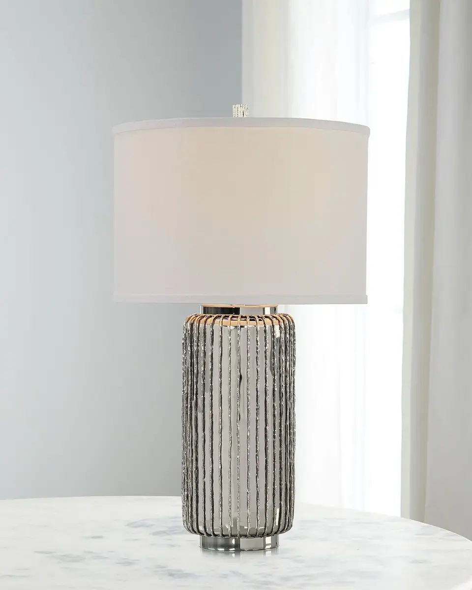 John-Richard Collection Crista Nickel Table Lamp | Image 1 John-Richard Collection Crista Nickel Table Lamp | Image 1