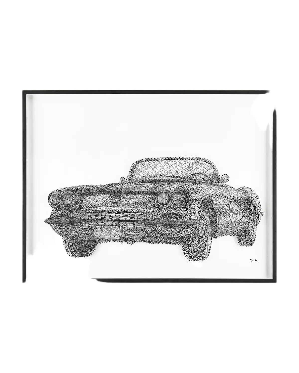 John-Richard Collection "Classic Cruiser II" Original Wall Art by Tony Fey