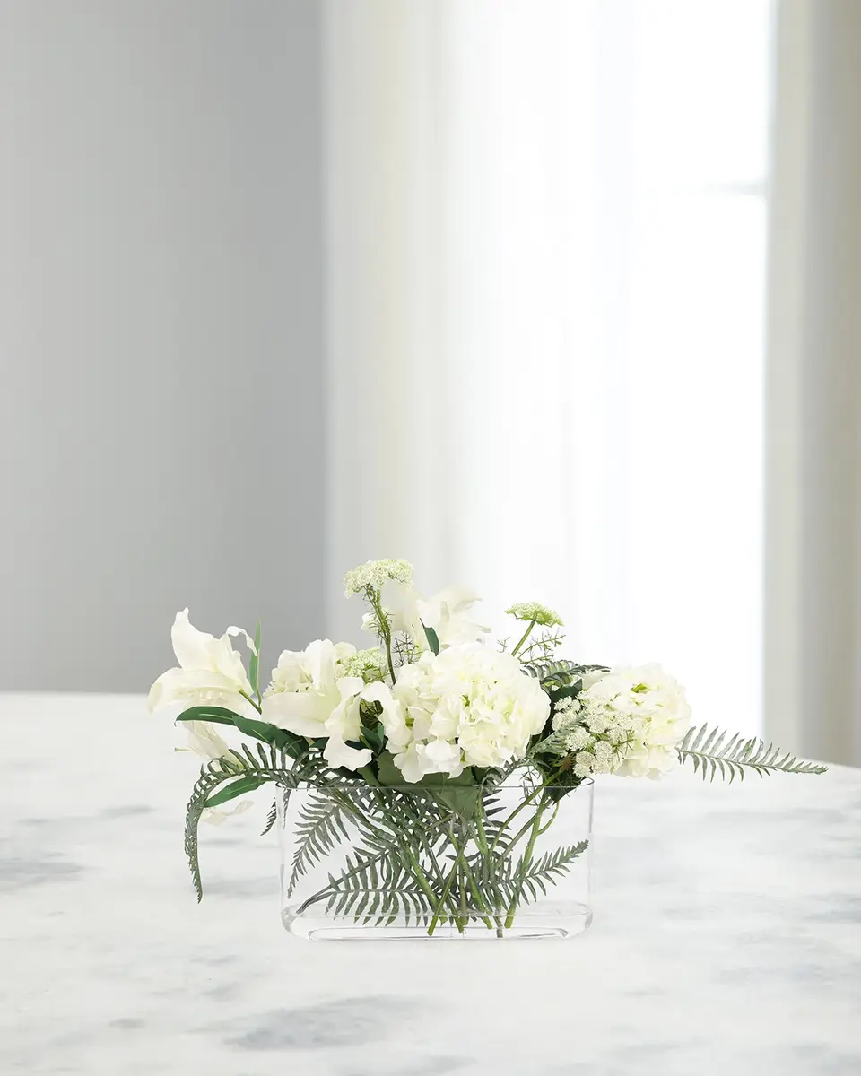 John-Richard Collection The Queen's Garden 28" Faux Floral Arrangement | Image 1 John-Richard Collection The Queen's Garden 28" Faux Floral Arrangement | Image 1