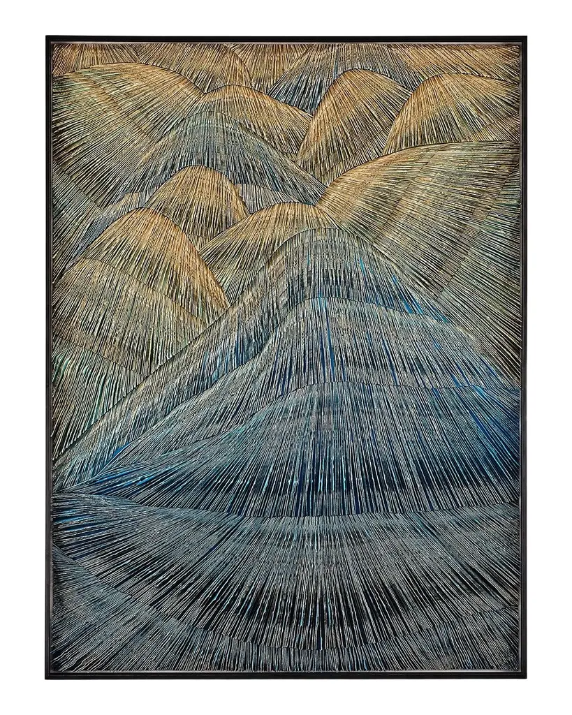 John-Richard Collection "Infinite Peaks" Original Acrylic Wall Art by He Hongbin