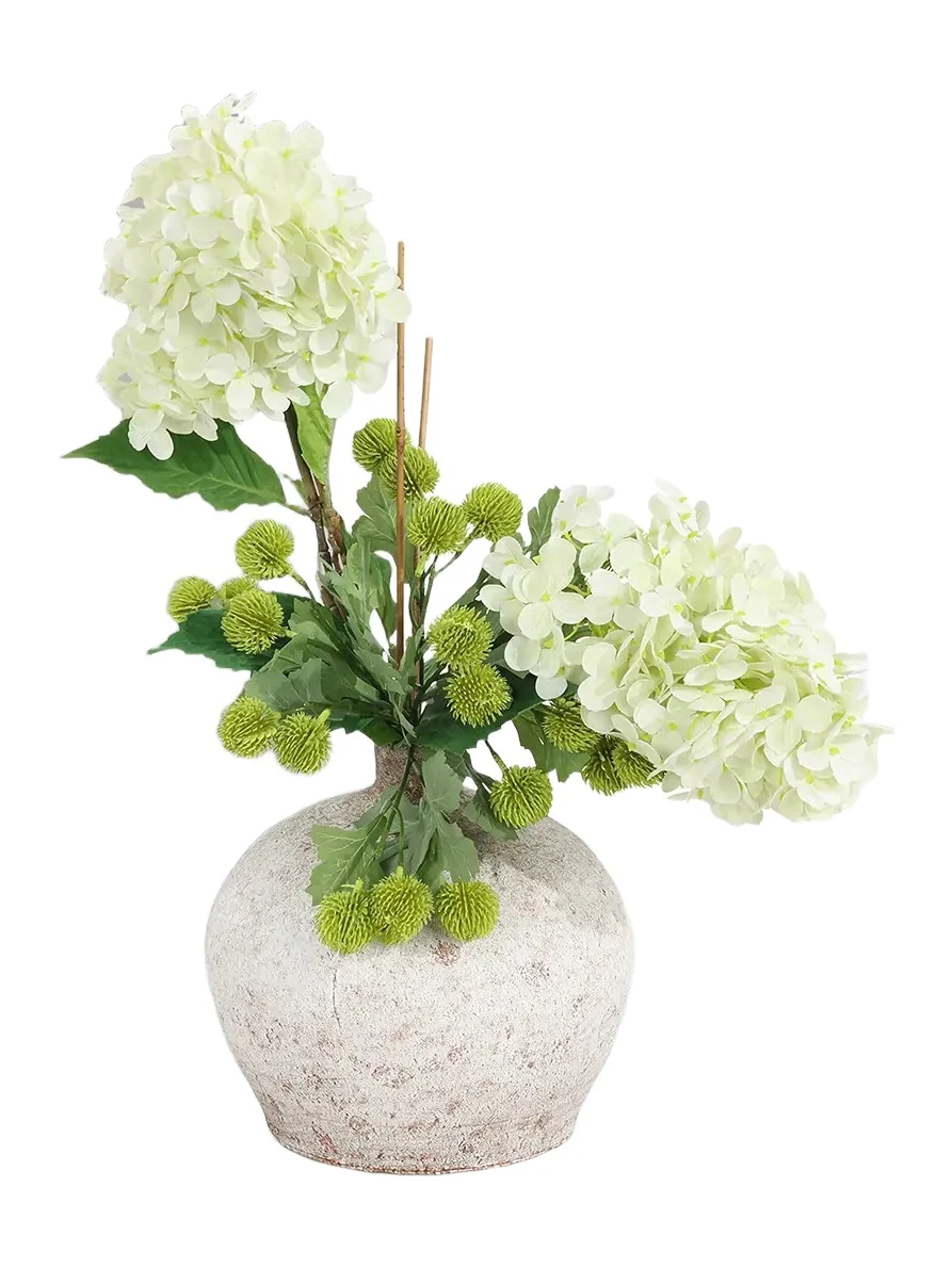 John-Richard Collection Woodland Hydrangeas 22" Faux Floral Arrangement