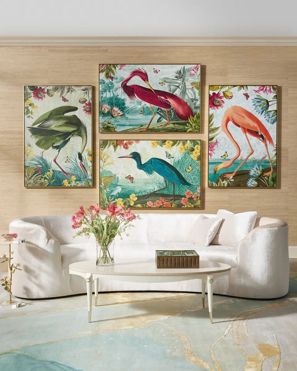 John-Richard Collection "Vibrant Birds IV" Framed Giclee | Image 1 John-Richard Collection "Vibrant Birds IV" Framed Giclee | Image 1