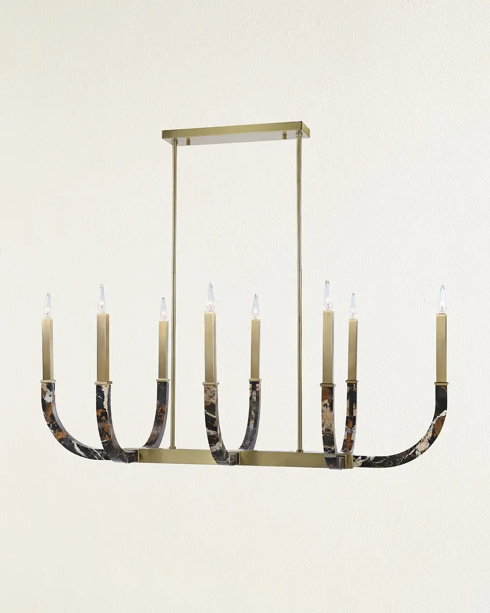 John-Richard Collection Hampton Court 56.5" 8-Light Horizontal Chandelier | Thumbnail 2