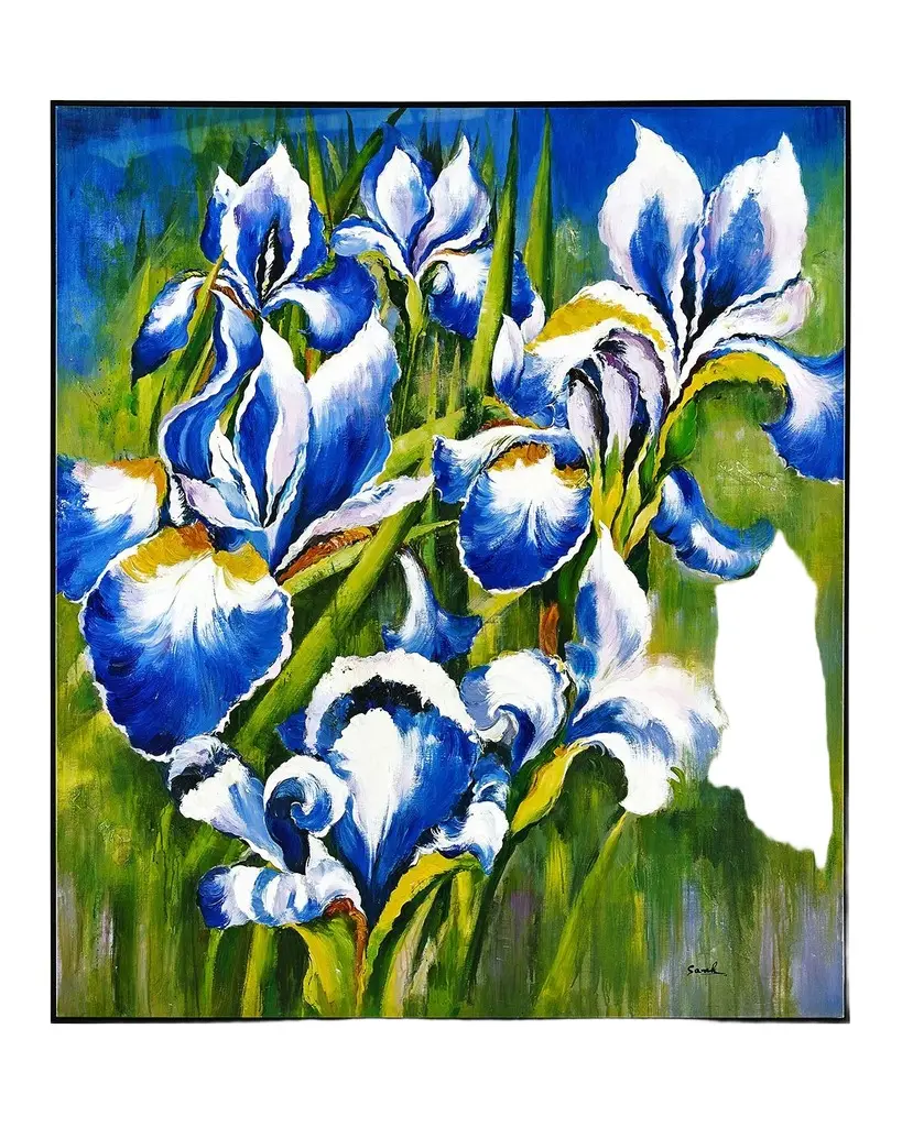 John-Richard Collection "Twilight Irises" Original Acrylic Painting on Canvas by Shi Fei | Image 1 John-Richard Collection "Twilight Irises" Original Acrylic Painting on Canvas by Shi Fei | Image 1