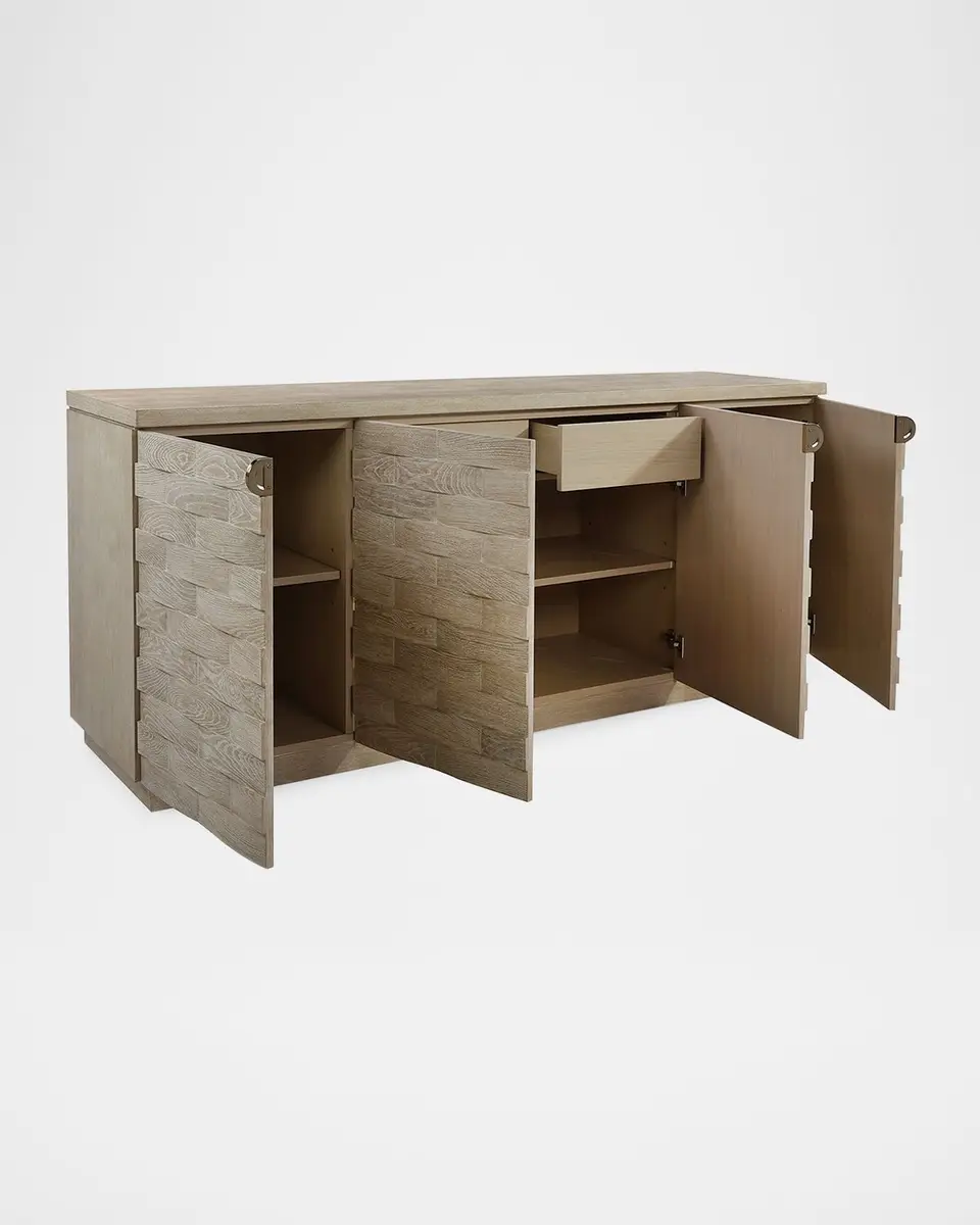 John-Richard Collection Tessere 4-Door Credenza | Thumbnail 2 John-Richard Collection Tessere 4-Door Credenza | Thumbnail 2