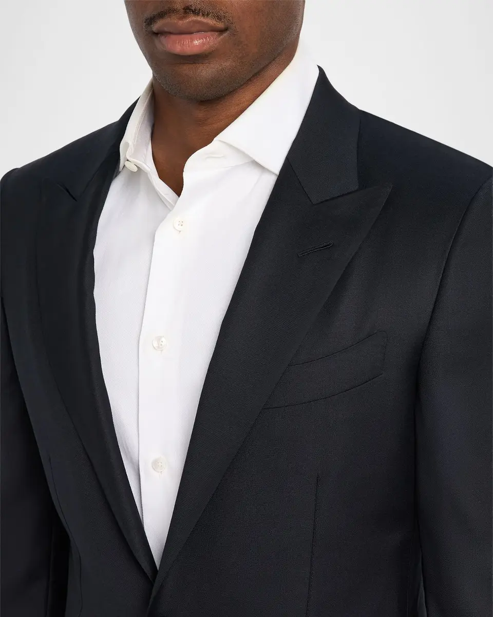 Tom Ford Men's Wool-Silk Master Twill Suit | Thumbnail 6
