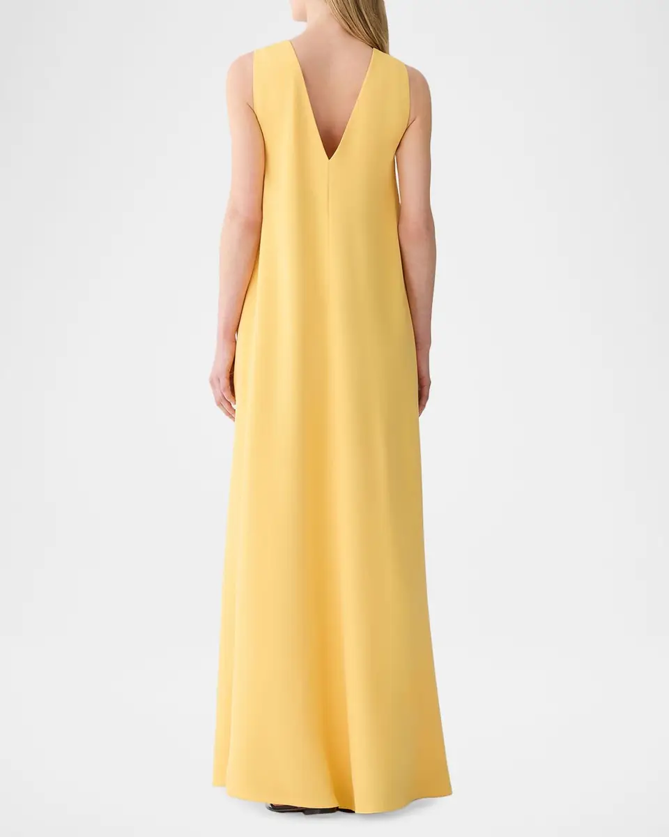 Lafayette 148 New York Sleeveless Viscose-Silk Trapeze Maxi Dress | Thumbnail 3 Lafayette 148 New York Sleeveless Viscose-Silk Trapeze Maxi Dress | Thumbnail 3