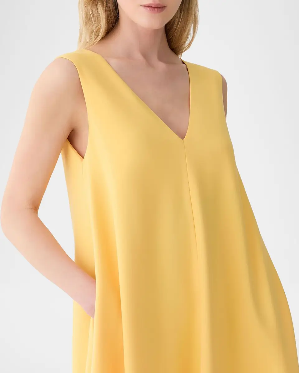 Lafayette 148 New York Sleeveless Viscose-Silk Trapeze Maxi Dress | Thumbnail 4 Lafayette 148 New York Sleeveless Viscose-Silk Trapeze Maxi Dress | Thumbnail 4
