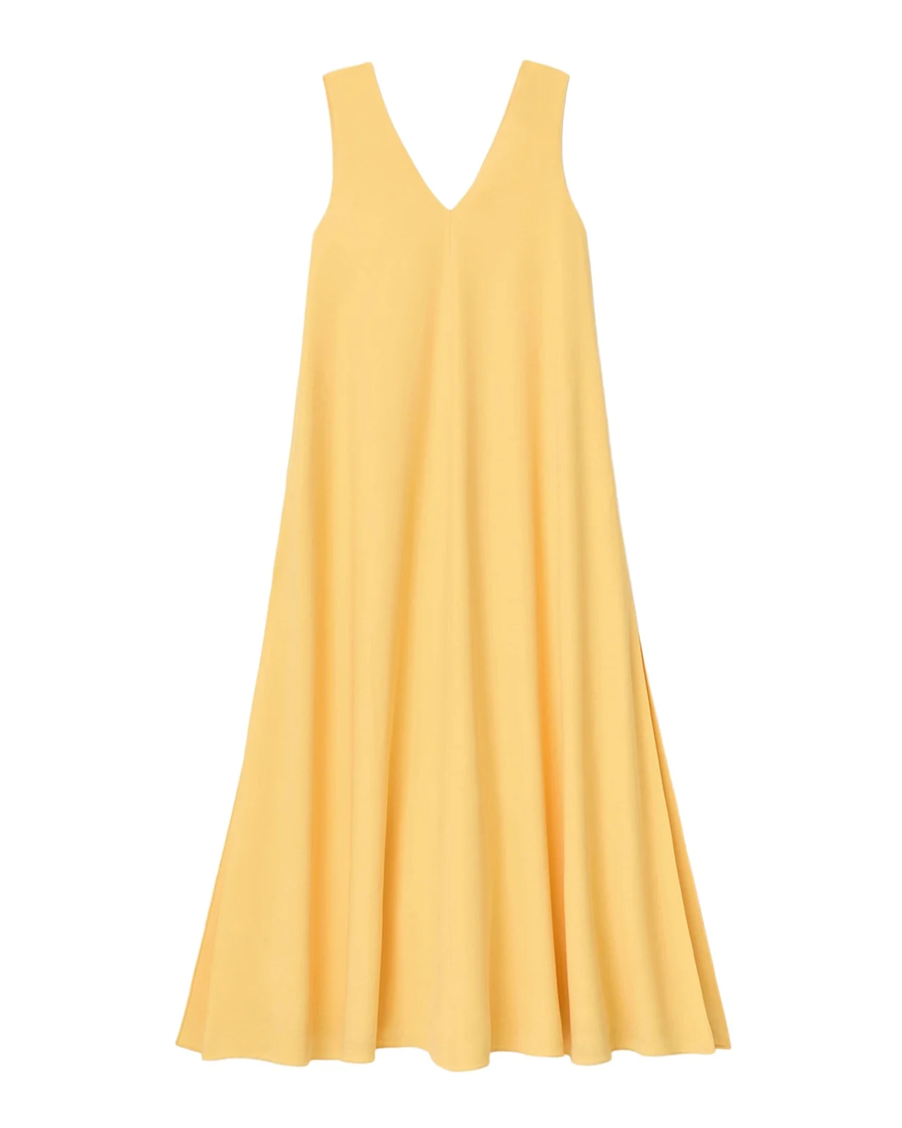 Sleeveless Viscose-Silk Trapeze Maxi Dress Sleeveless Viscose-Silk Trapeze Maxi Dress