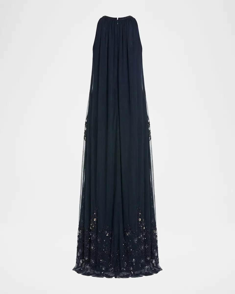 Mac Duggal Embellished Tulle Trapeze Gown | Thumbnail 5