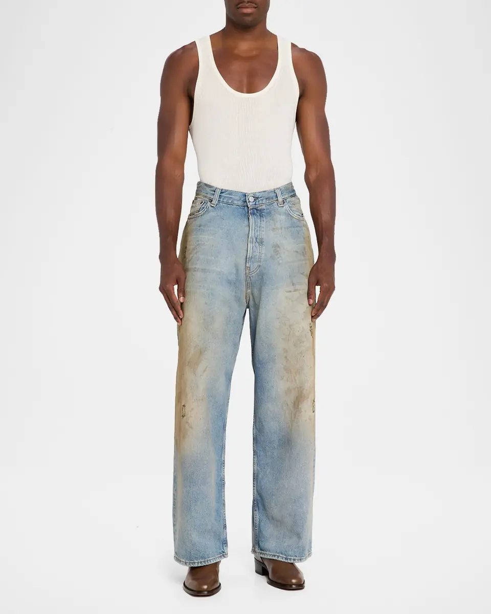 Acne Studios Men's 2023 U Penicil Dirty-Effect Jeans | Thumbnail 2 Acne Studios Men's 2023 U Penicil Dirty-Effect Jeans | Thumbnail 2