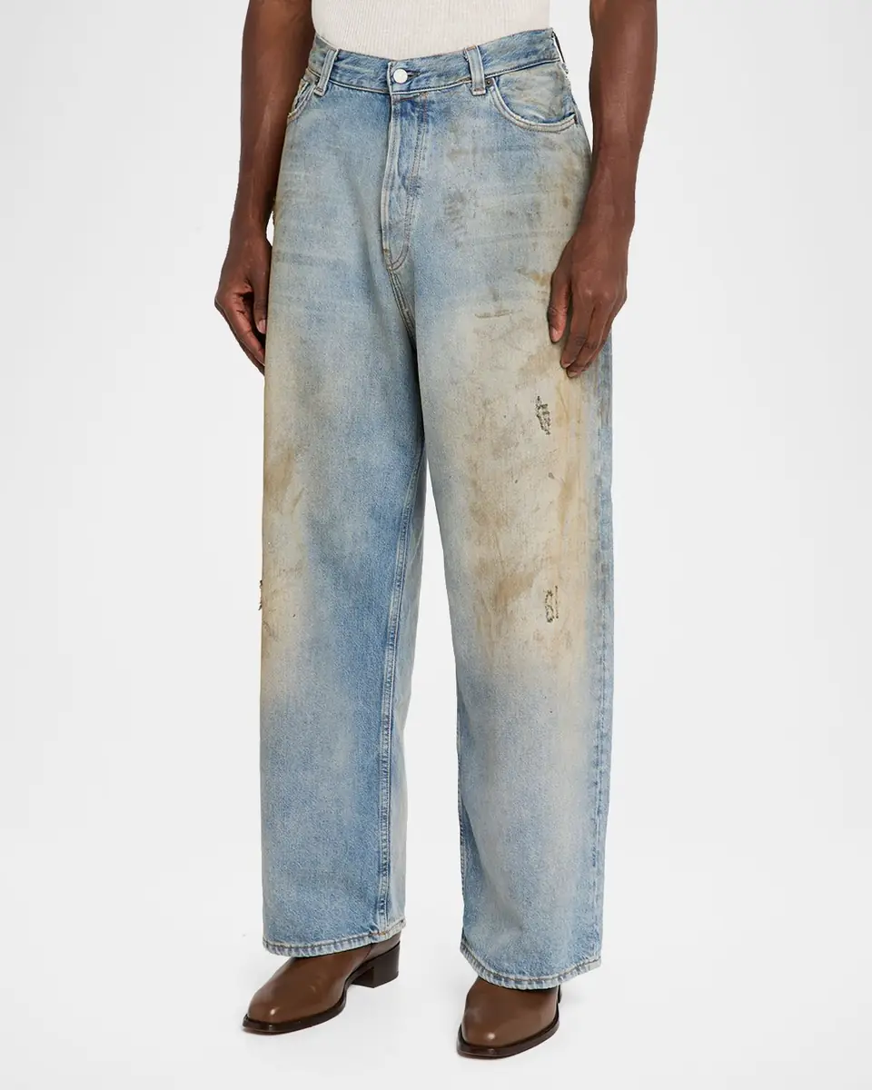 Acne Studios Men's 2023 U Penicil Dirty-Effect Jeans | Thumbnail 4 Acne Studios Men's 2023 U Penicil Dirty-Effect Jeans | Thumbnail 4