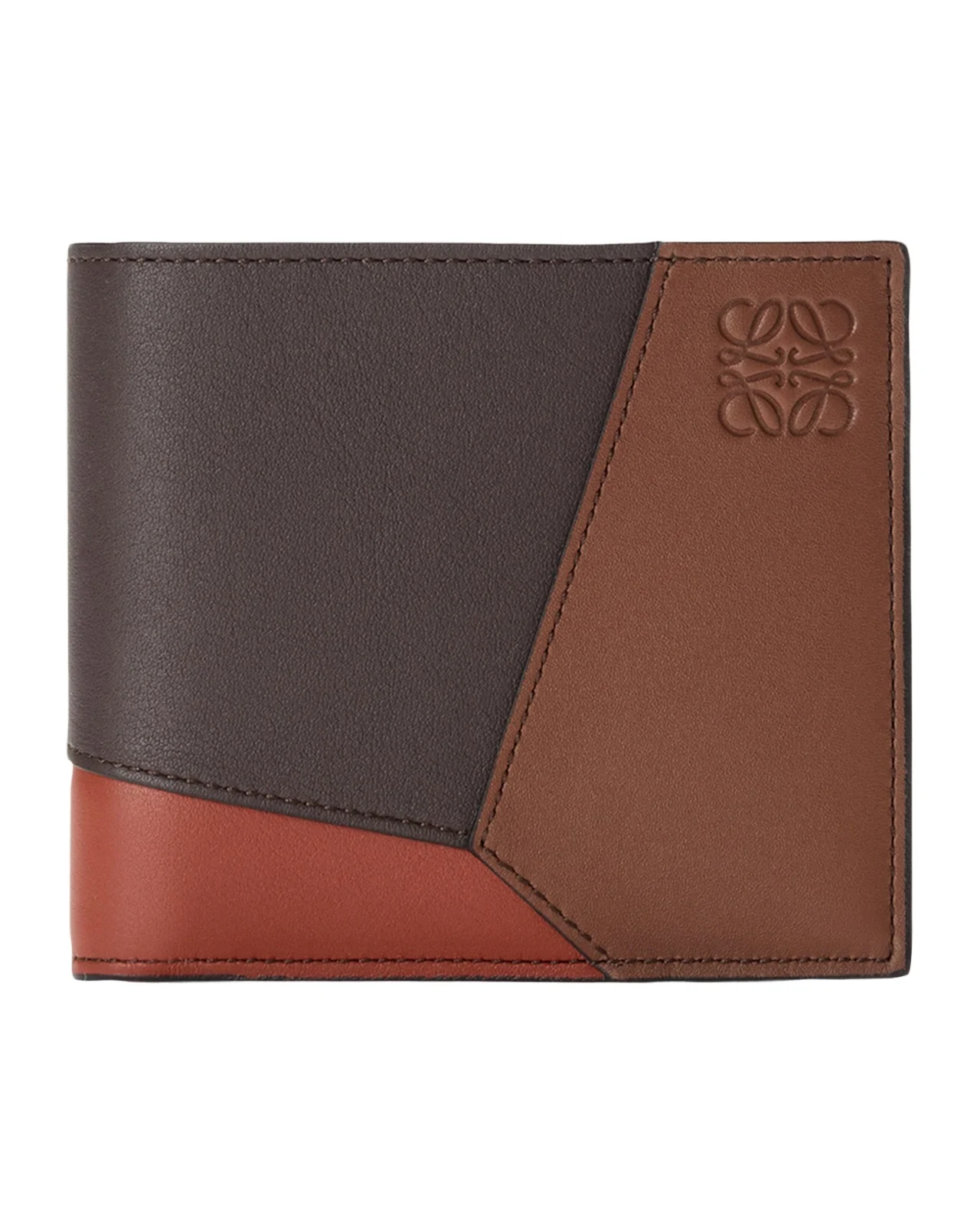 Men's Puzzle Edge Multicolor Leather Bifold Wallet Men's Puzzle Edge Multicolor Leather Bifold Wallet