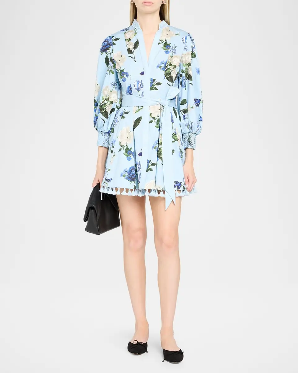 Alice + Olivia Lucy Belted Mini Shirtdress | Thumbnail 2 Alice + Olivia Lucy Belted Mini Shirtdress | Thumbnail 2