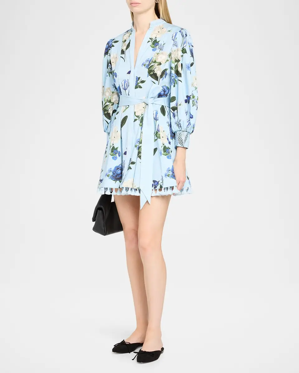 Alice + Olivia Lucy Belted Mini Shirtdress | Thumbnail 4 Alice + Olivia Lucy Belted Mini Shirtdress | Thumbnail 4