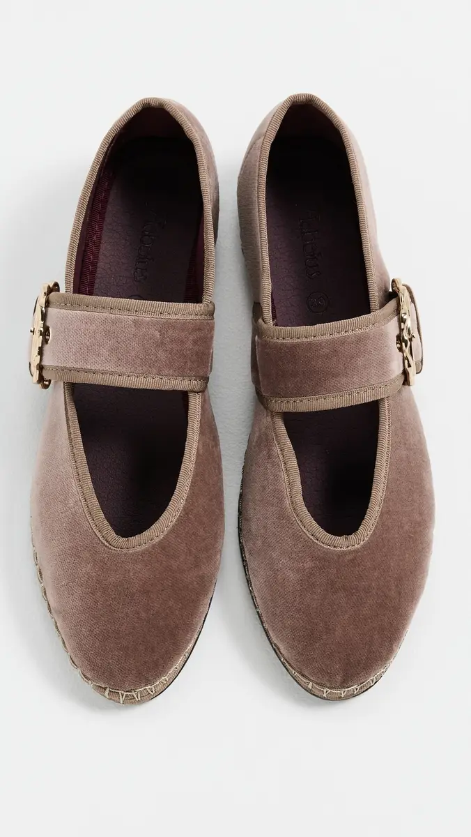 Flabelus Sophie Velvet Mary Jane Flats | Thumbnail 5 Flabelus Sophie Velvet Mary Jane Flats | Thumbnail 5