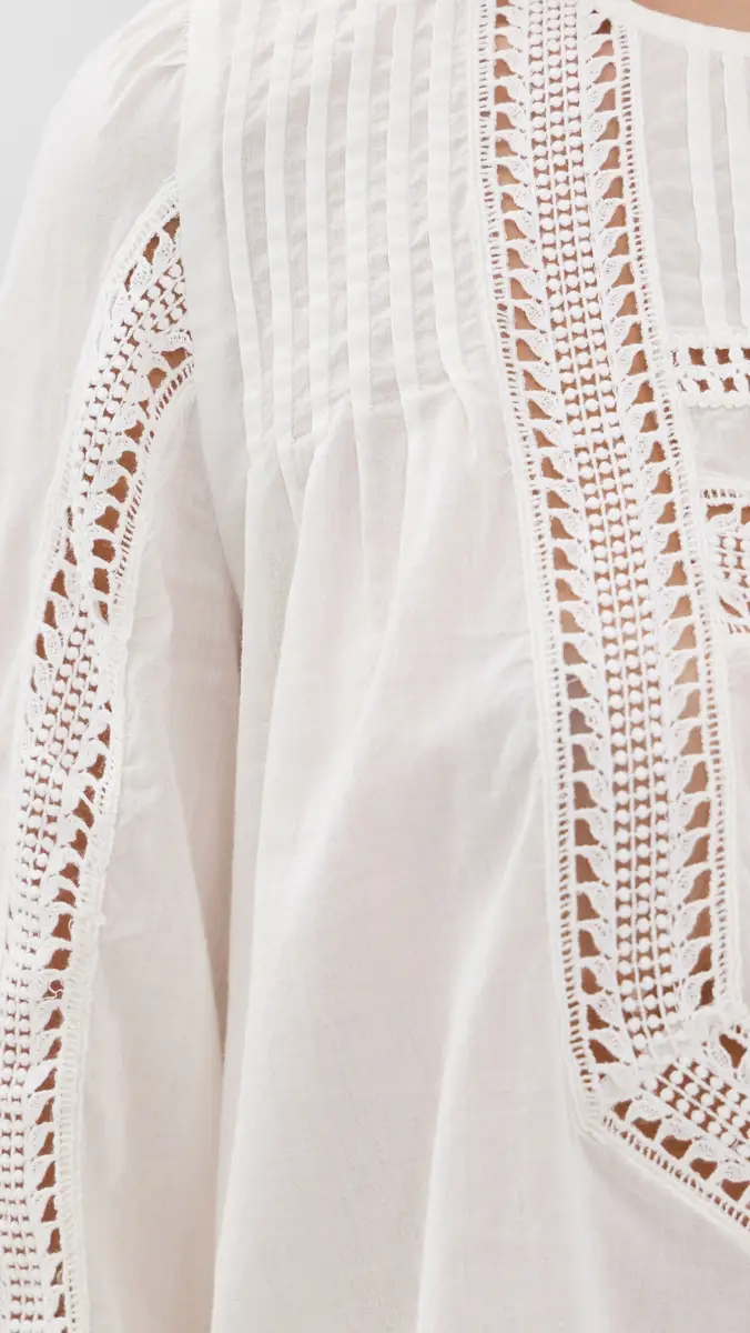 Ulla Johnson Marlowe Long Sleeve Cotton Top | Thumbnail 6 Ulla Johnson Marlowe Long Sleeve Cotton Top | Thumbnail 6