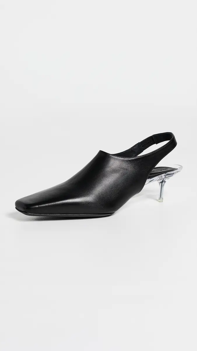 Courrèges Transparent Kitten-Heel Slingbacks | Thumbnail 2