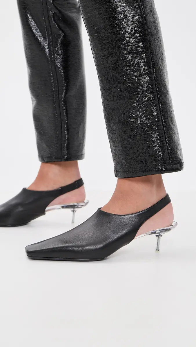 Courrèges Transparent Kitten-Heel Slingbacks | Thumbnail 3