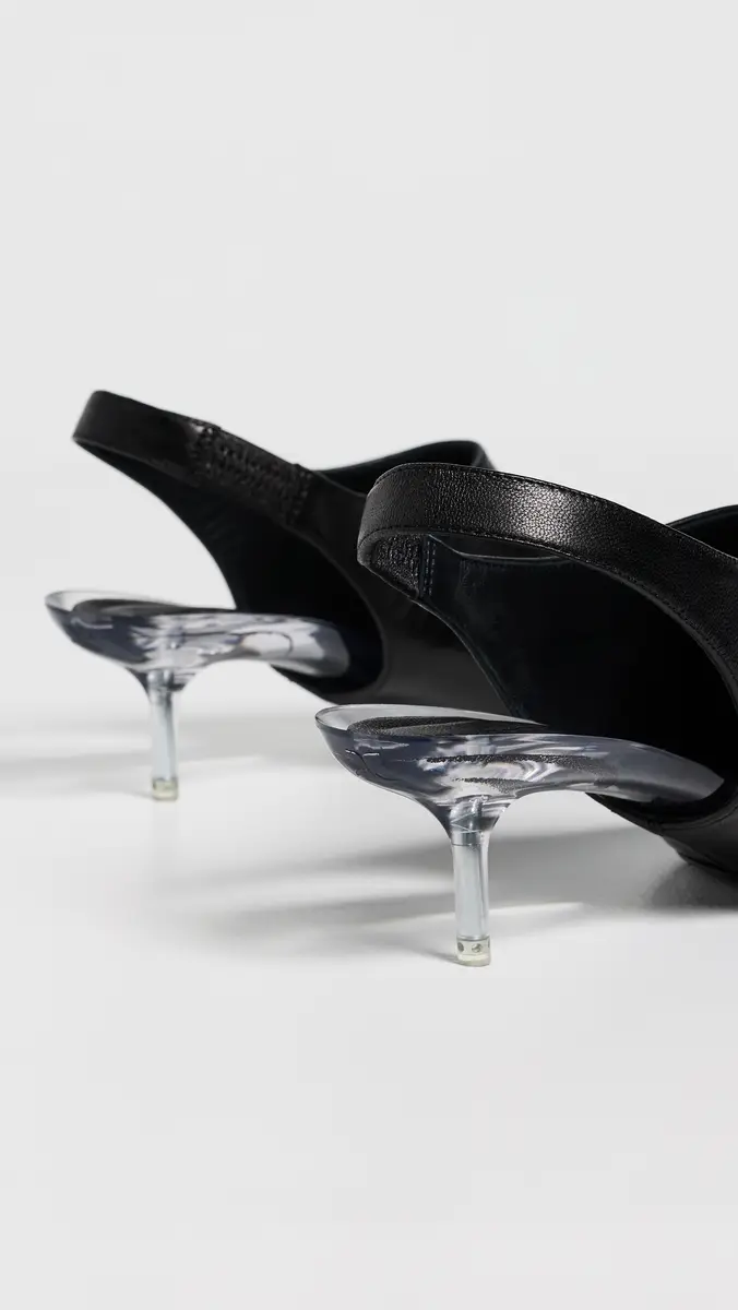 Courrèges Transparent Kitten-Heel Slingbacks | Thumbnail 4