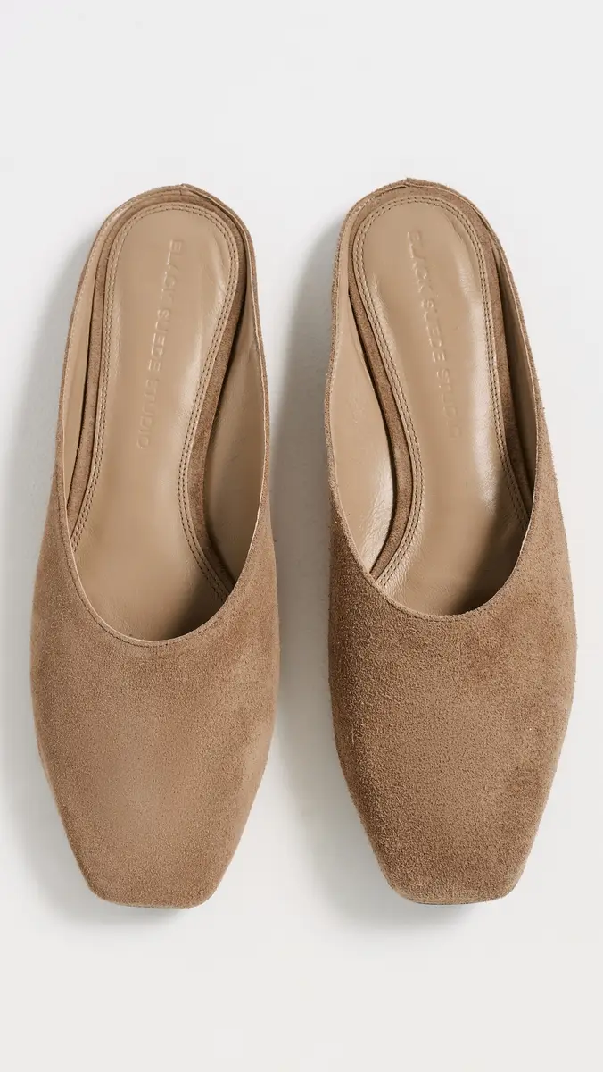 Black Suede Studio Lucia Slip On Flats | Thumbnail 2 Black Suede Studio Lucia Slip On Flats | Thumbnail 2