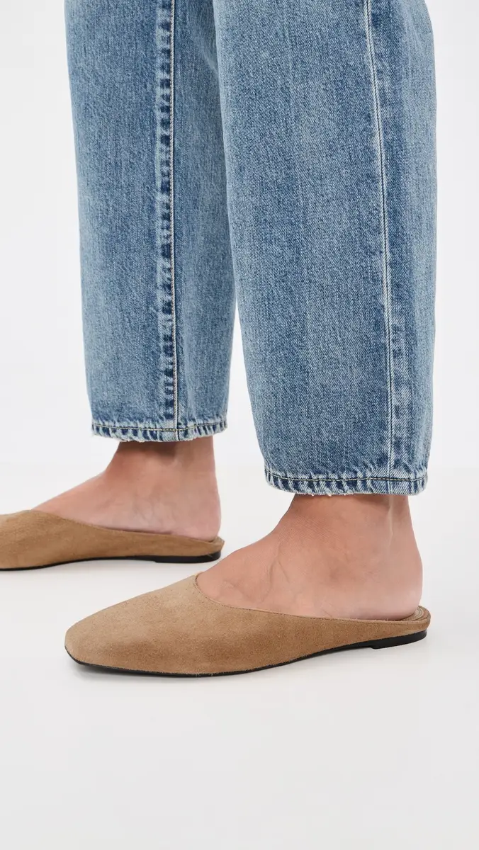 Black Suede Studio Lucia Slip On Flats | Thumbnail 3 Black Suede Studio Lucia Slip On Flats | Thumbnail 3