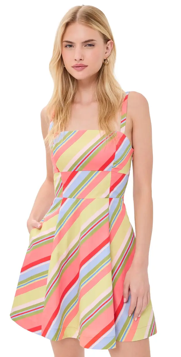 Hill House Home The argot Mini Dress Horizon Stripe | Image 1 Hill House Home The argot Mini Dress Horizon Stripe | Image 1