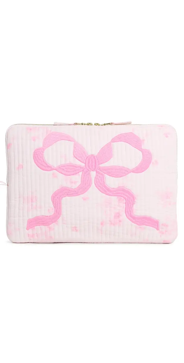 LoveShackFancy Laptop Case Blushing Blonde One Size | Image 1 LoveShackFancy Laptop Case Blushing Blonde One Size | Image 1