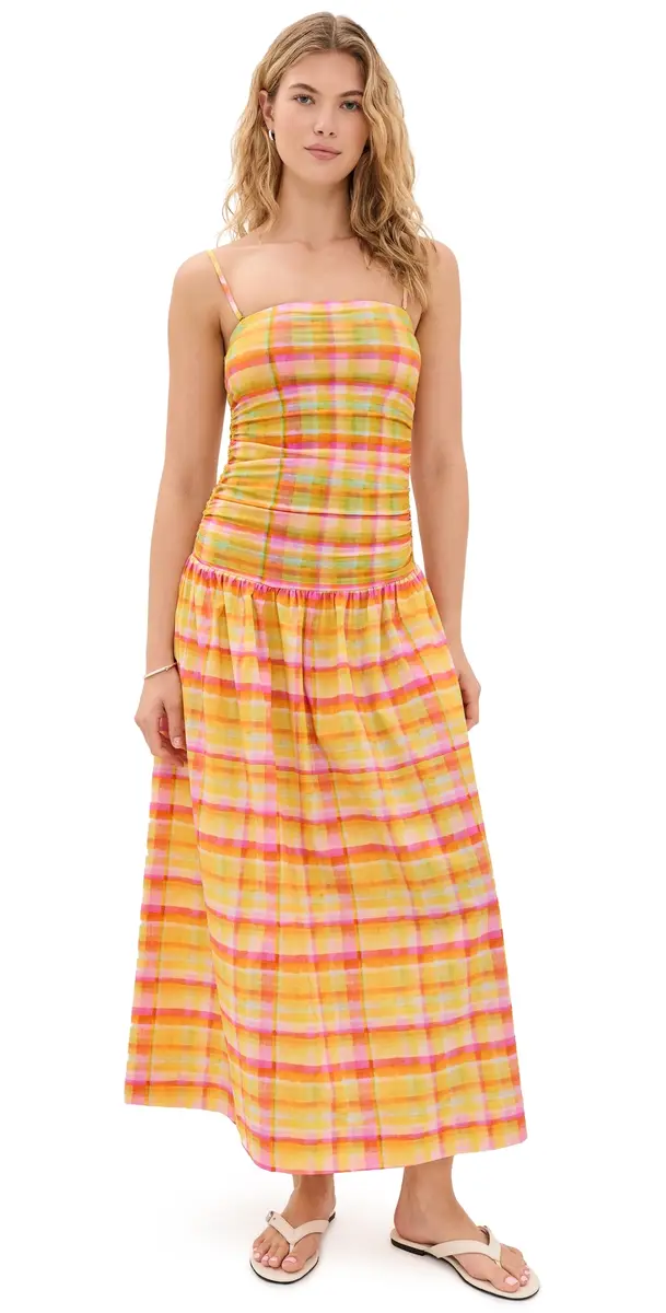 Never Fully Dressed Check Lola Dress Pink | Image 1 Never Fully Dressed Check Lola Dress Pink | Image 1