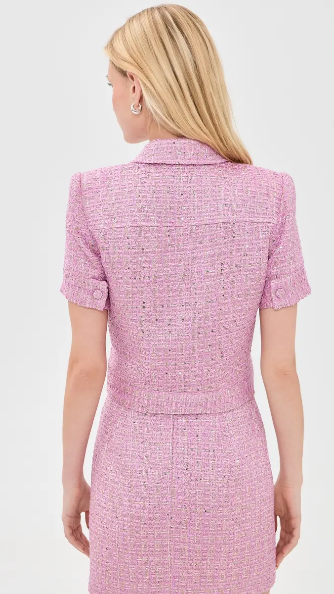 L'Agence Chita Cropped Short Sleeve Jacket | Thumbnail 3 L'Agence Chita Cropped Short Sleeve Jacket | Thumbnail 3