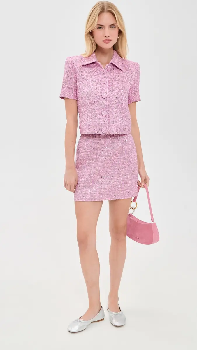 L'Agence Chita Cropped Short Sleeve Jacket | Thumbnail 5 L'Agence Chita Cropped Short Sleeve Jacket | Thumbnail 5