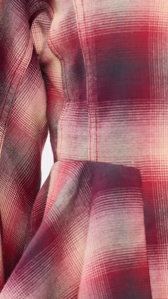 Ganni Cotton Flannel Check Peplum Shirt | Thumbnail 6 Ganni Cotton Flannel Check Peplum Shirt | Thumbnail 6