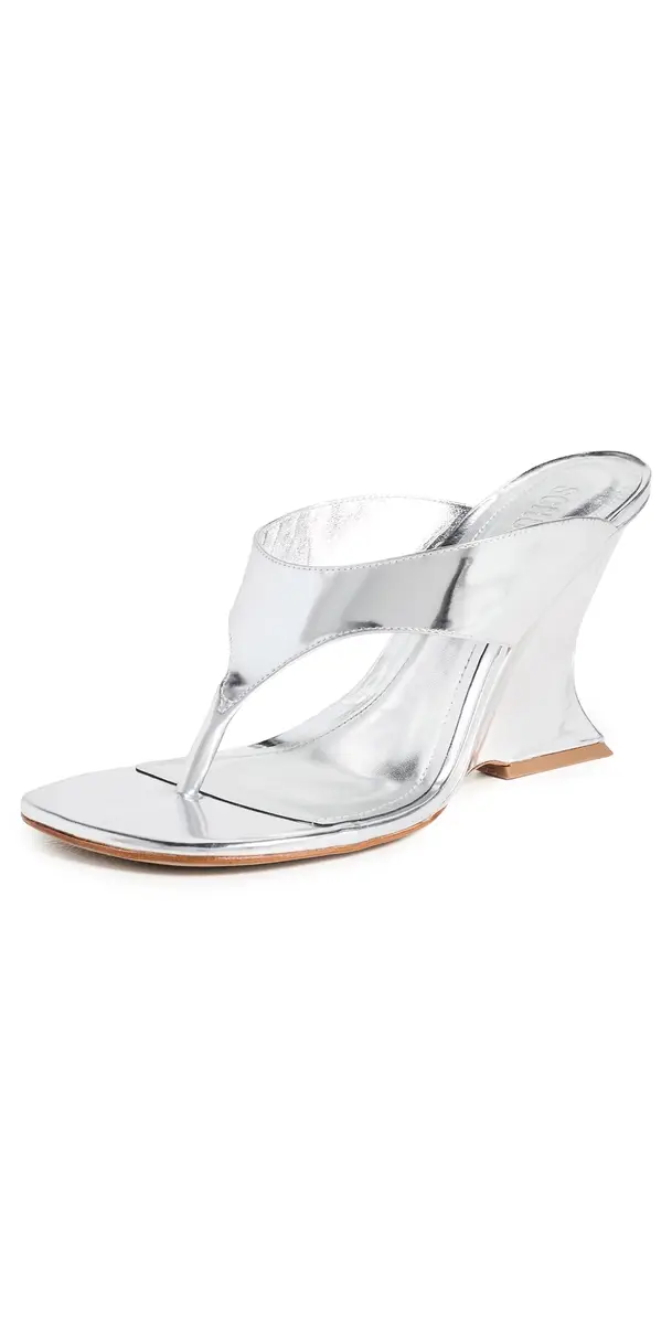 Schutz Maya Wedge Sandals Prata | Image 1 Schutz Maya Wedge Sandals Prata | Image 1