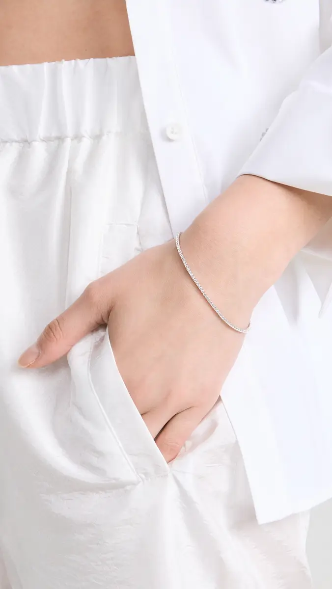 By Adina Eden Classic Thin Tennis Bracelet | Thumbnail 3
