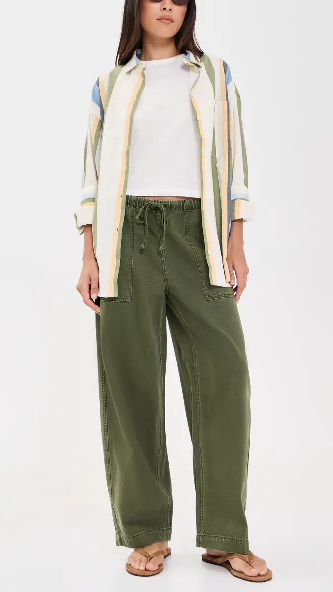 Madewell Pull-On Barrel-Leg Utility Pants in Airy Denim | Thumbnail 5 Madewell Pull-On Barrel-Leg Utility Pants in Airy Denim | Thumbnail 5