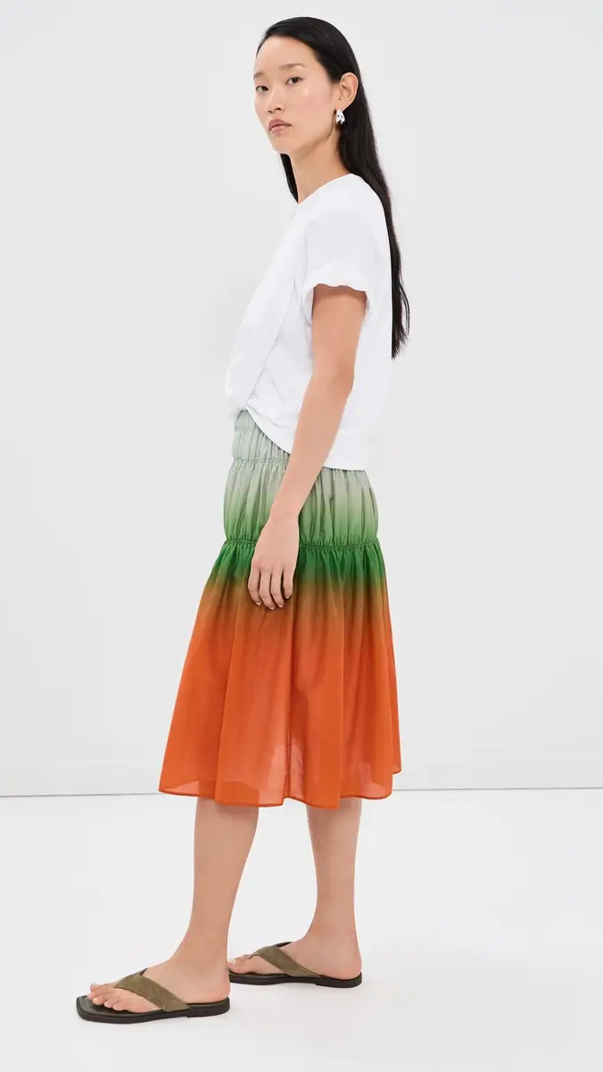 3.1 Phillip Lim T-Shirt Combo Dress with Ombre Voile Skirt | Thumbnail 4 3.1 Phillip Lim T-Shirt Combo Dress with Ombre Voile Skirt | Thumbnail 4