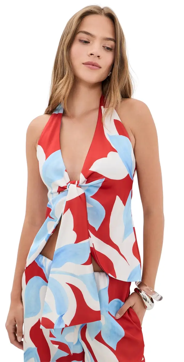 SEVEN WONDERS Kaeli Halter Top Amoree Red | Image 1 SEVEN WONDERS Kaeli Halter Top Amoree Red | Image 1