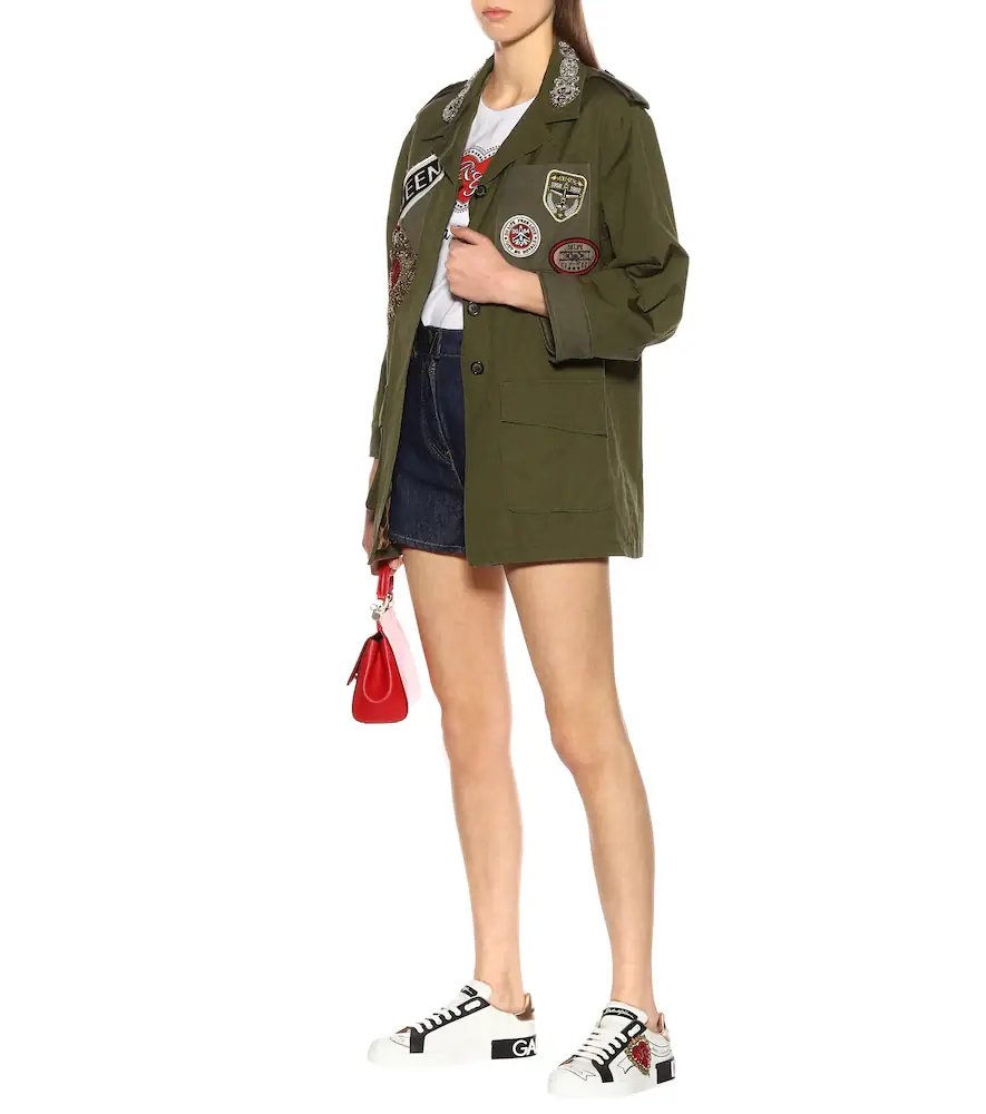 Dolce & Gabbana Portofino leather sneakers | Thumbnail 4