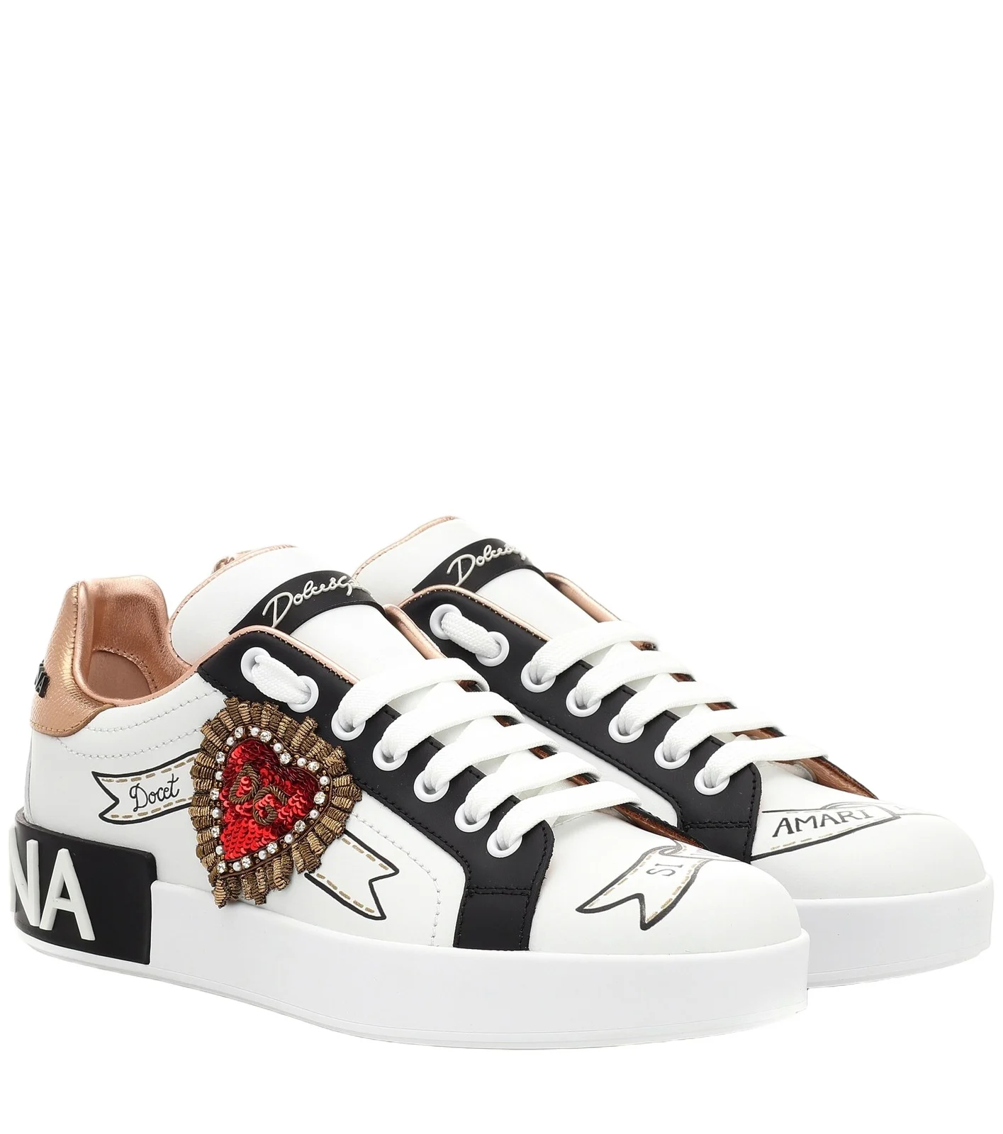 Dolce & Gabbana Portofino leather sneakers