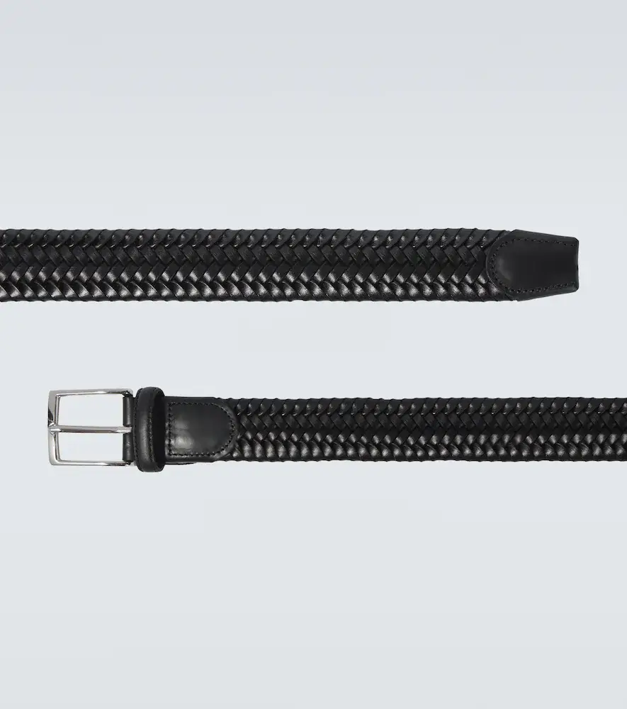 Rubinacci Braided leather belt | Thumbnail 2 Rubinacci Braided leather belt | Thumbnail 2