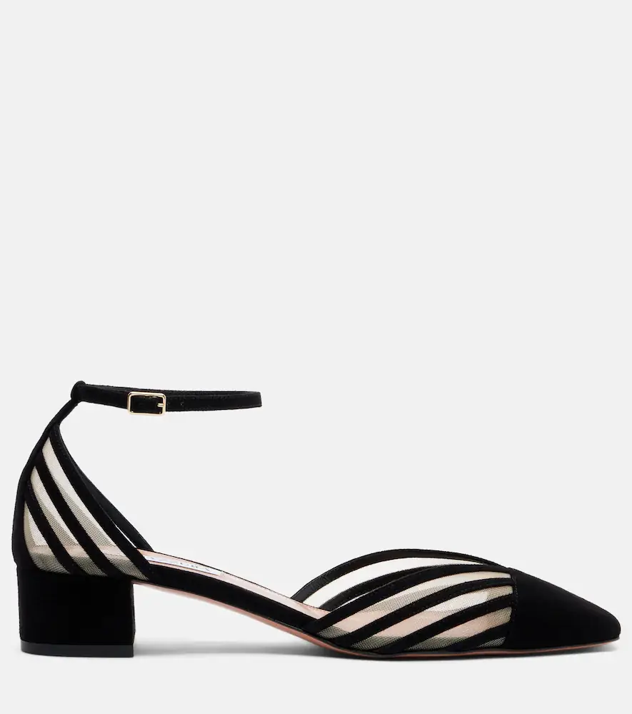 Aquazzura Alana 35 suede pumps | Thumbnail 3