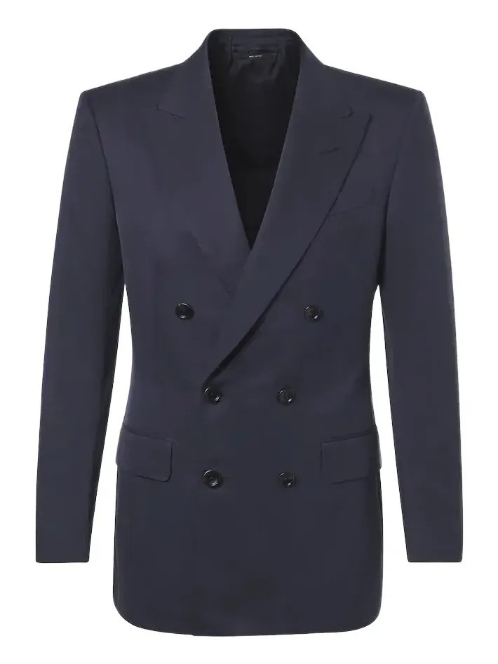 Double-breasted silk blazer Double-breasted silk blazer