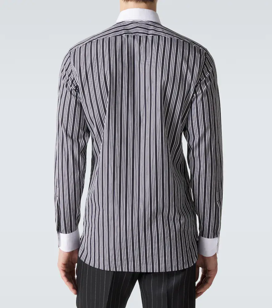 Tom Ford Striped cotton poplin shirt | Thumbnail 4 Tom Ford Striped cotton poplin shirt | Thumbnail 4