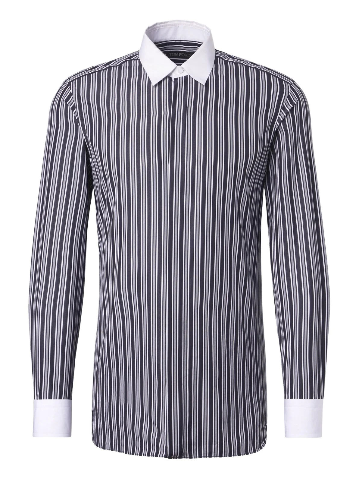 Tom Ford Striped cotton poplin shirt