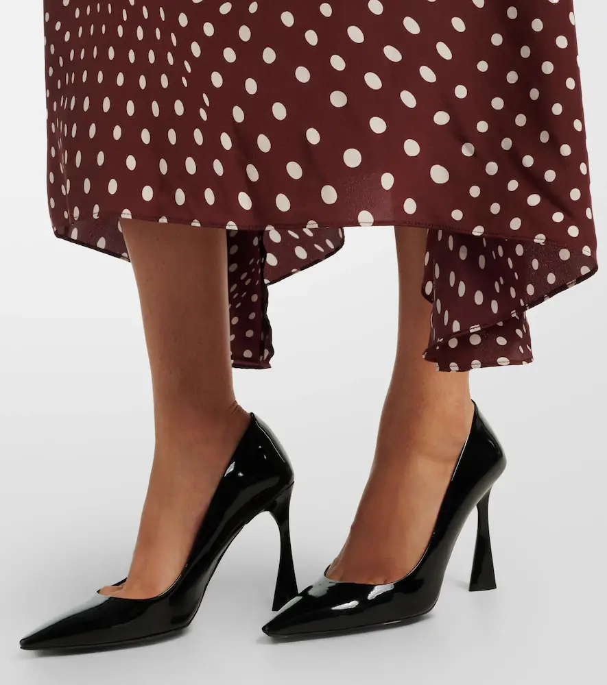 Stella McCartney Polka-dot tie-neck silk midi dress | Thumbnail 4 Stella McCartney Polka-dot tie-neck silk midi dress | Thumbnail 4